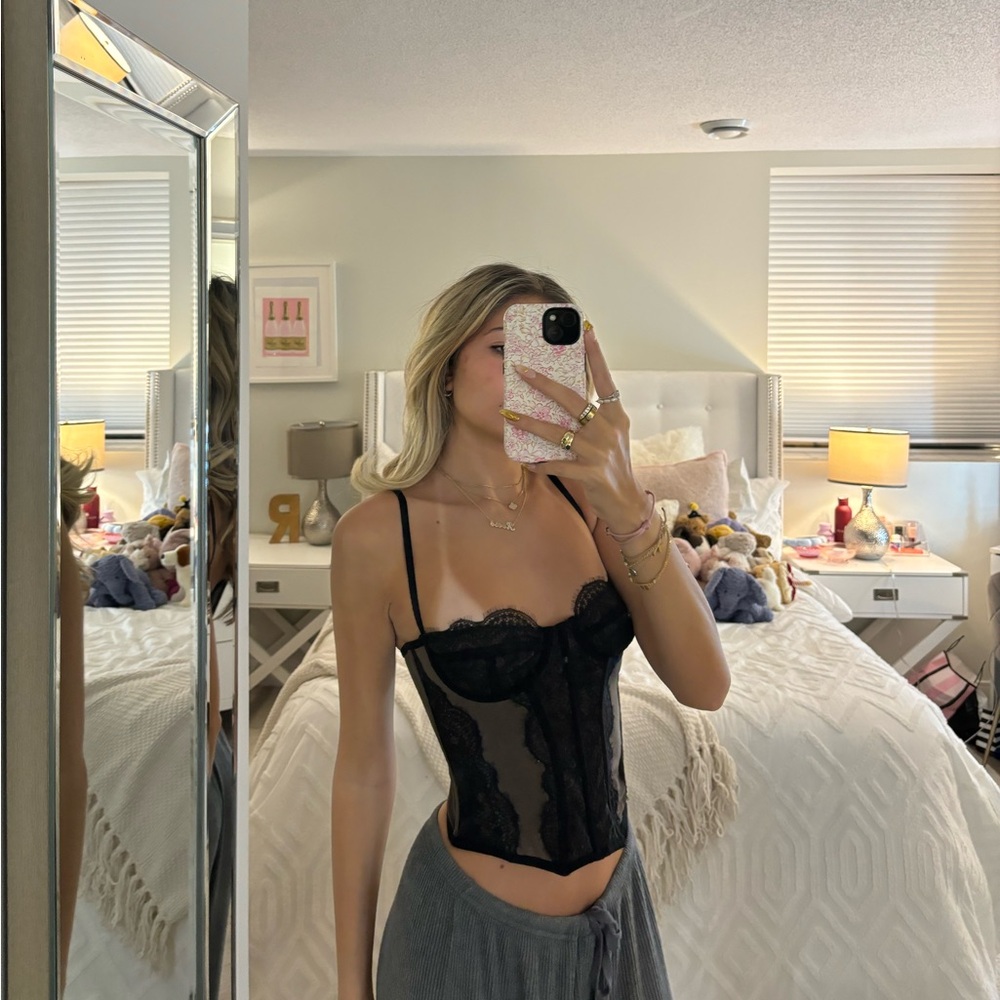 Black Urban Outfitters Corset Top